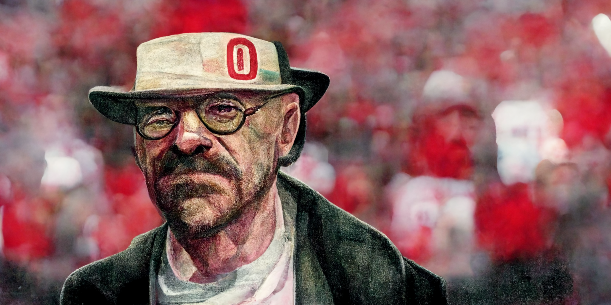 AI-generated image of Heisenberg as an Ohio State fan