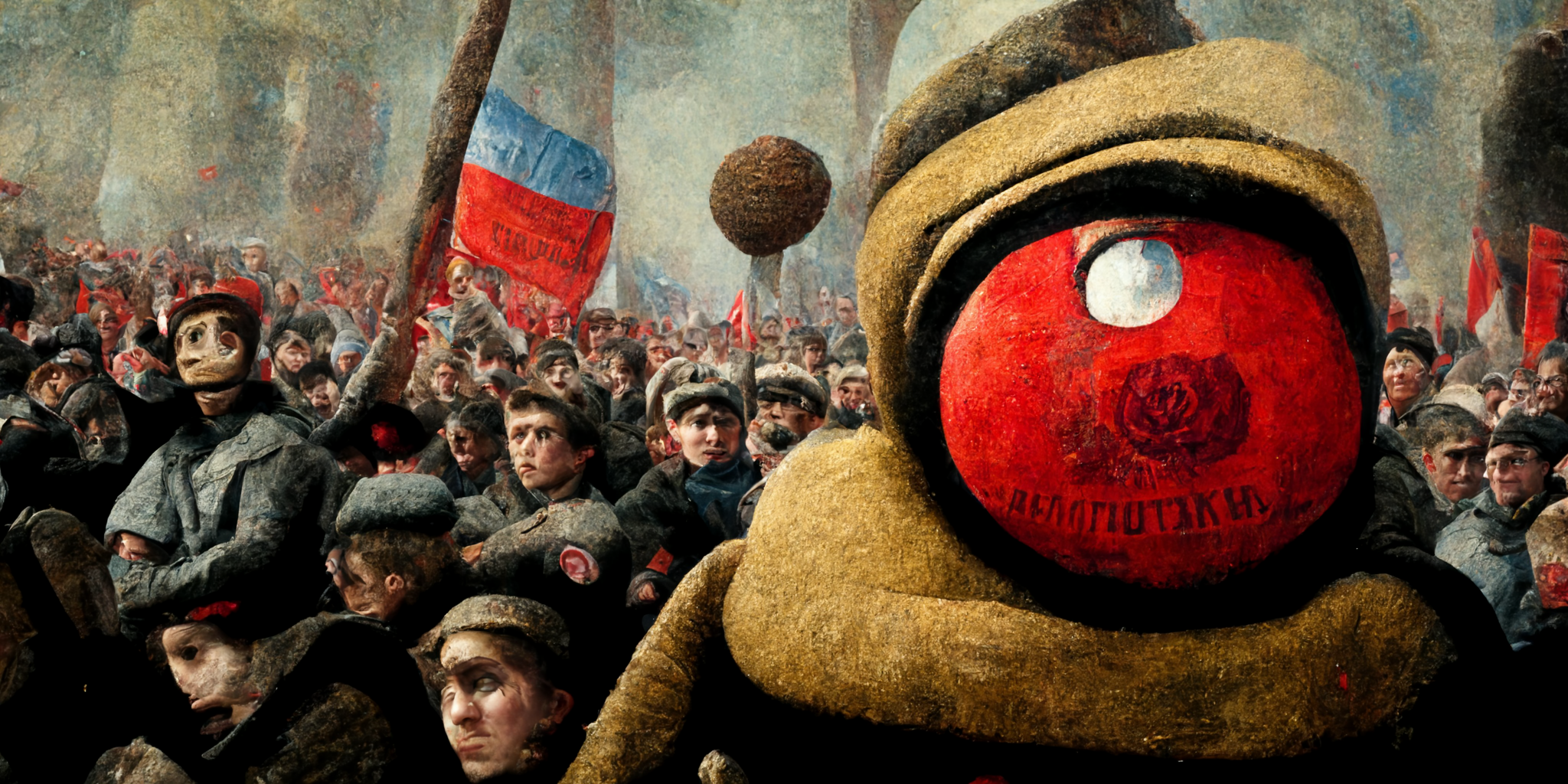 AI-generated image for Brutus Buckeye at the Russian Revolution