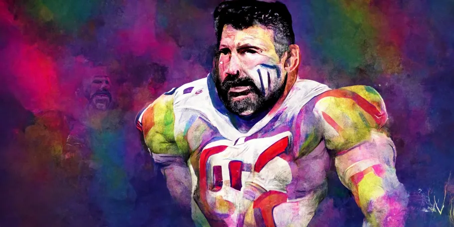 Mike Vrabel as Ultimate Warrior