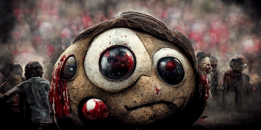 Brutus Buckeye as the walking dead