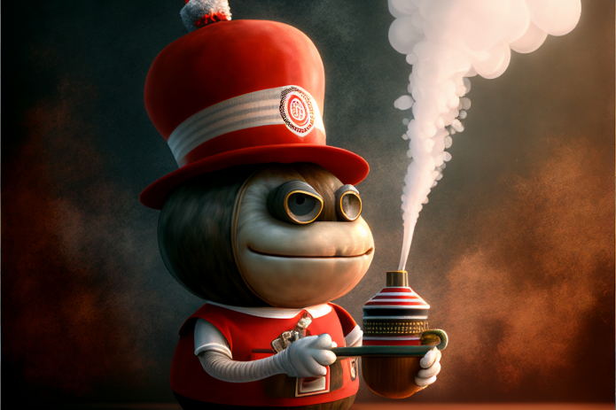 Brutus Buckeye smoking weed