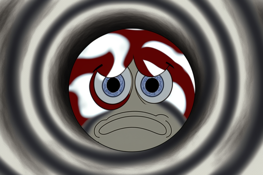 Brutus Buckeye in a spiral of depression